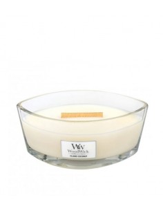 WoodWick Island Coconut - kvapioji žvakė su medine dagtimi