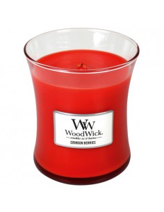 WoodWick Crimson Berries - kvapioji žvakė su medine dagtimi