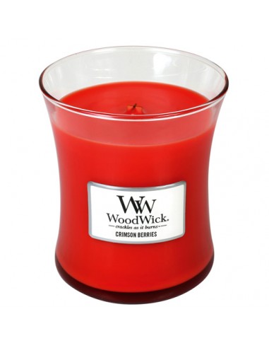 WoodWick Crimson Berries - kvapioji žvakė su medine dagtimi