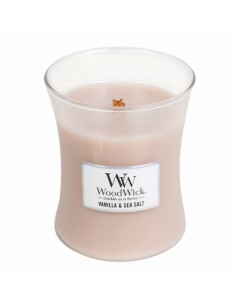 "WoodWick Vanilla & Sea Salt" - kvapioji žvakė su medine...