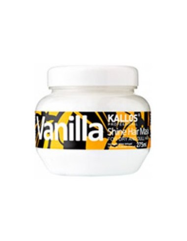 Kallos Vanilla Shine Hair Mask - kaukė sausiems plaukams