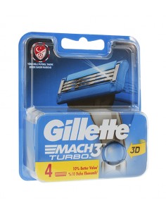 "Gillette Mach3 Turbo" - atsarginės geležtės