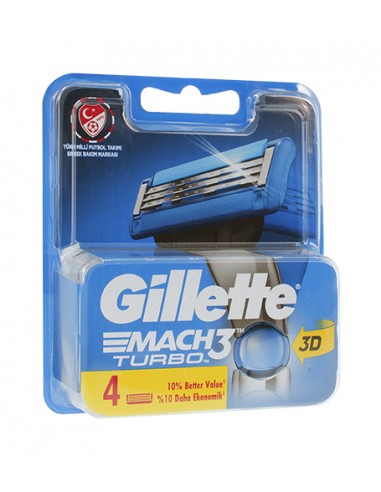 "Gillette Mach3 Turbo" - atsarginės geležtės