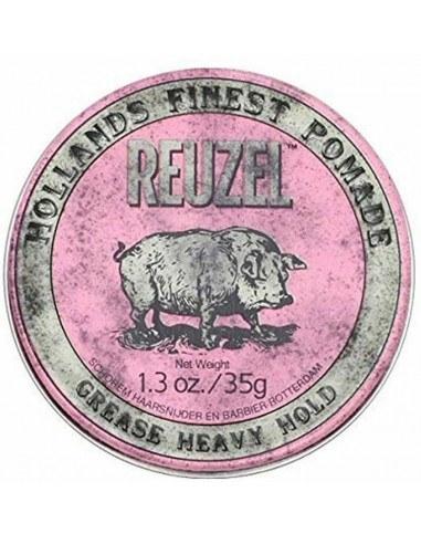 REUZEL Styling Pink Pomade Grease Heavy Hold - vidutinio stiprumo ir blizgesio plaukų pomada