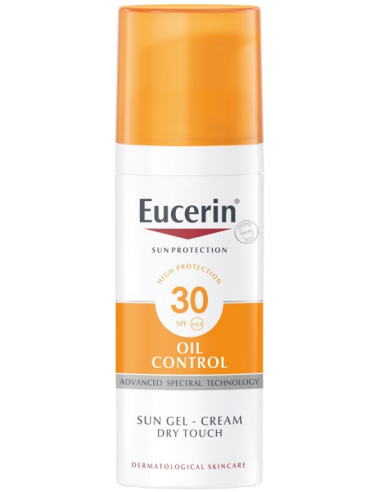 Eucerin Sun Oil Control - apsauginis kreminis gelis su apsauginiu filtru SPF 30