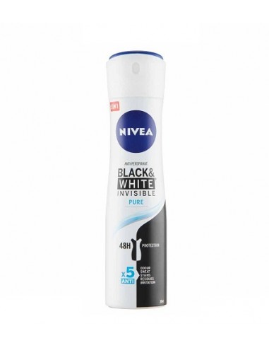 "Nivea Invisible Black & White Pure" - purškiamas antiperspirantas