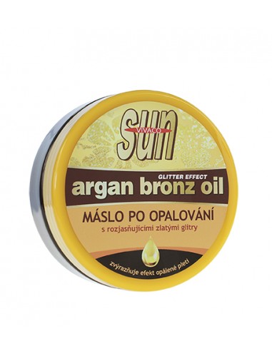 Vivaco SUN Argan Bronz Oil - rozjasňující máslo po opalování s bio arganovým olejem