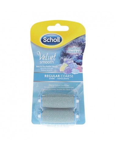 "Scholl Velvet Smooth" - pakaitinė galvutė su jūros mineralais, vidutinio šiurkštumo