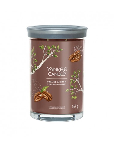 "Yankee Candle Praline & Birch" žvakidė - didelis puodelis su parašu