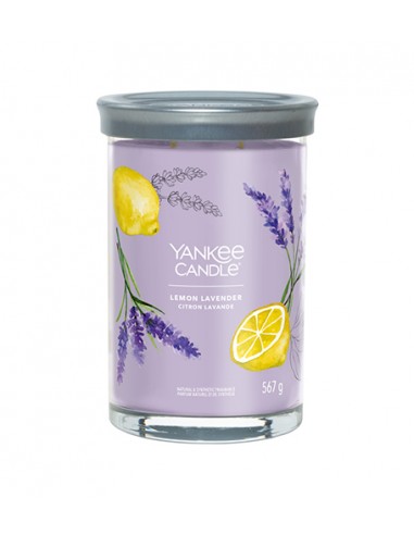 "Yankee Candle Lemon Lavender" - didelis puodelis su parašu