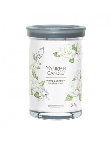 "Yankee Candle White Gardenia" - didelis puodelis su parašu