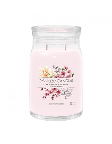 Yankee Candle Pink Cherry & Vanilla - firminė didelė žvakė