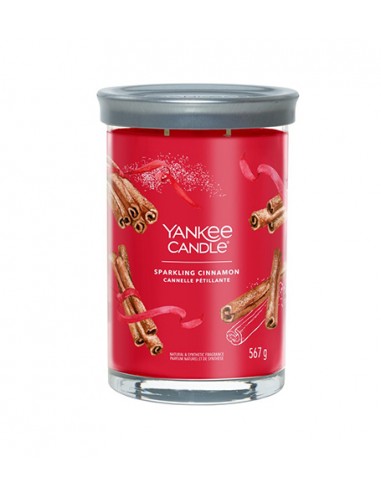 Yankee Candle Sparkling Cinnamon - didelis puodelis su parašu