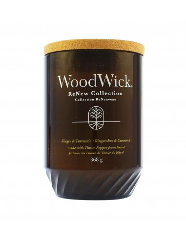 WoodWick ReNew Ginger & Turmeric - didelė žvakė