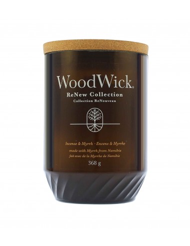 WoodWick ReNew Incense & Myrrh - didelė žvakė