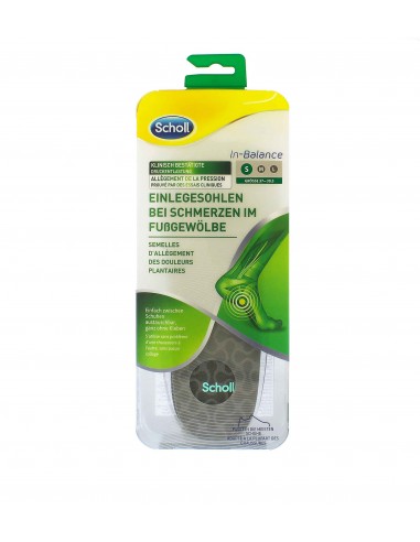 "Scholl In-Balance Arch Pain Relief Insole Small" - batų įdėklai