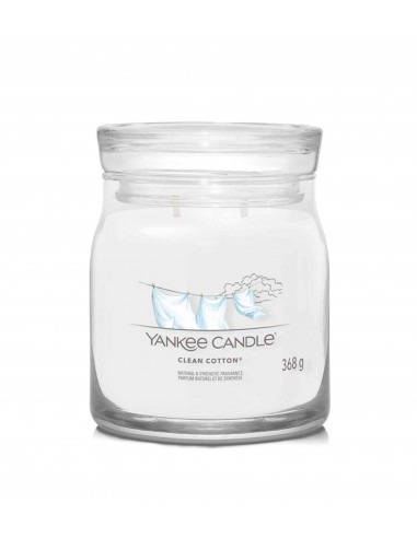 Yankee Candle Signature Clean Cotton - signature candle medium