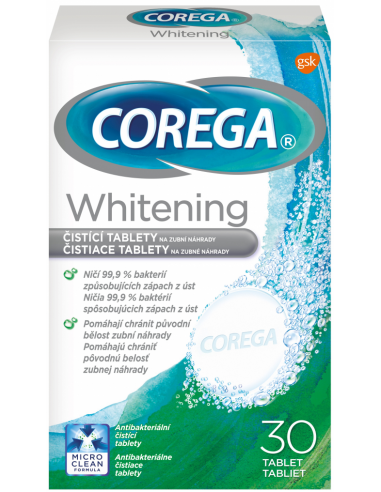 Corega Whitening 30ks