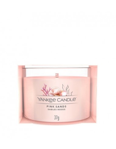 Yankee Candle Pink Sands - votive candle in glass