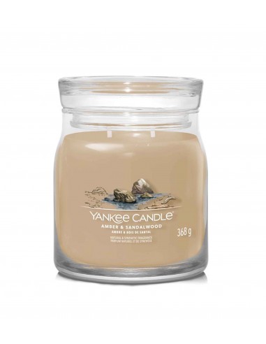 Yankee Candle Signature Amber & Sandalwood - signature candle medium