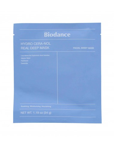 Biodance Hydro Cera-Nol Real Deep Mask - hydratační kolagenová maska na obličej